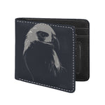 Monochrome Eagle Print Bifold Wallet