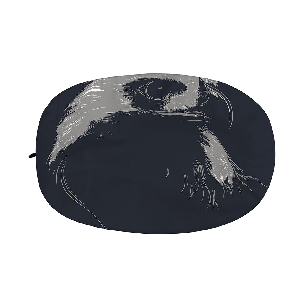 Monochrome Eagle Print Car Side Mirror Covers