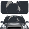 Monochrome Eagle Print Car Windshield Sun Shade