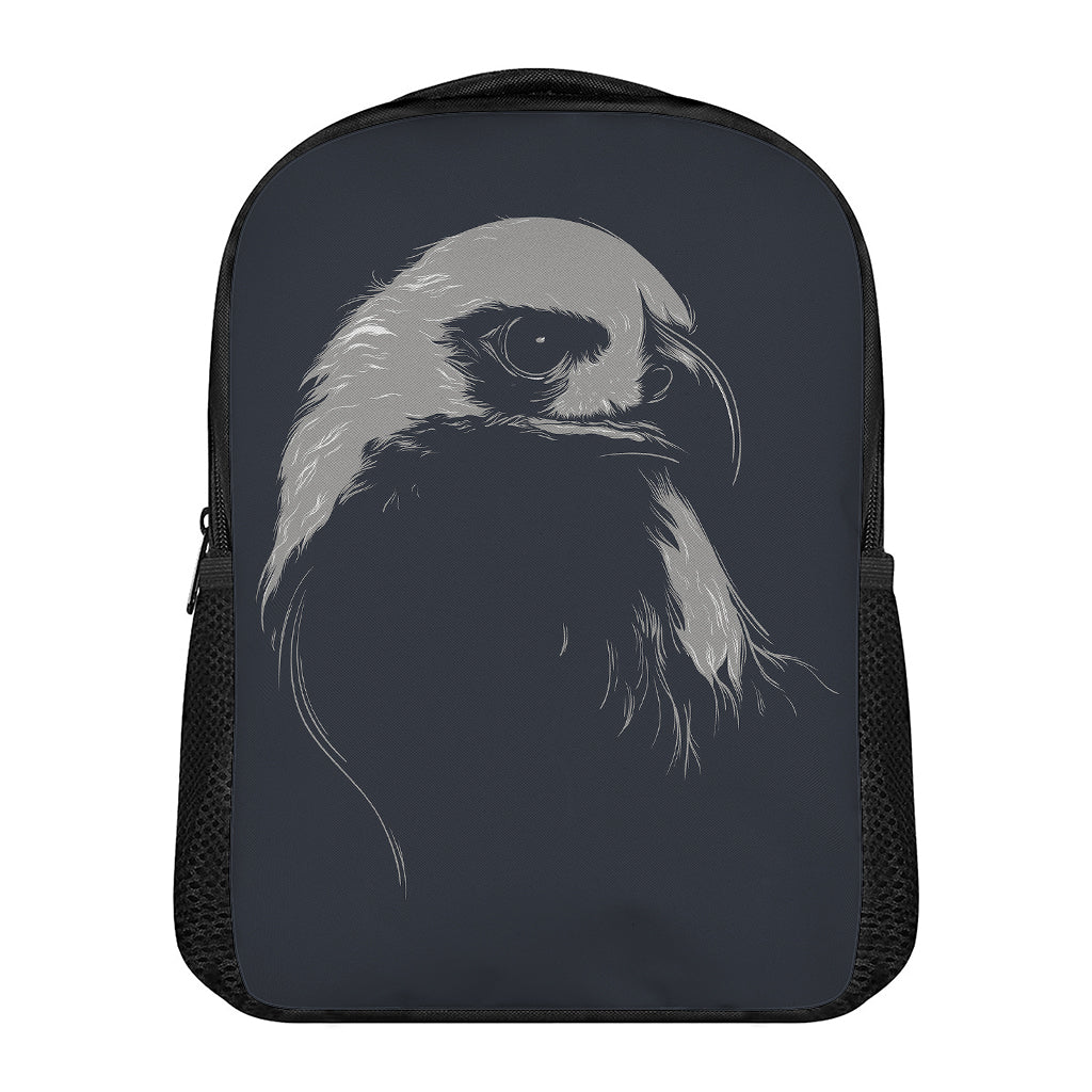 Monochrome Eagle Print Casual Backpack