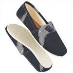 Monochrome Eagle Print Casual Shoes