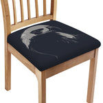 Monochrome Eagle Print Chair Cushion Cover