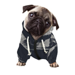 Monochrome Eagle Print Dog Zip Up Hoodie