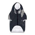 Monochrome Eagle Print Dog Zip Up Hoodie