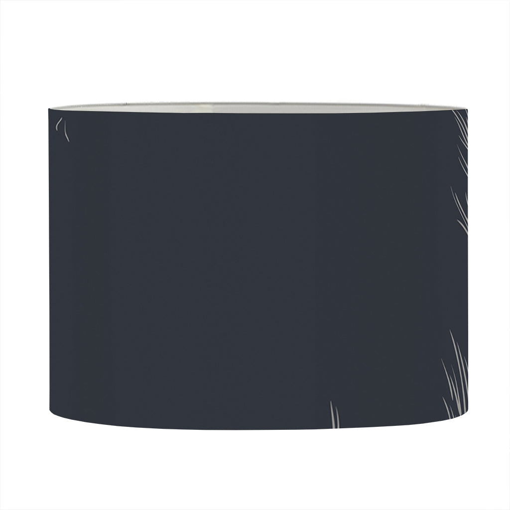 Monochrome Eagle Print Drum Lamp Shade