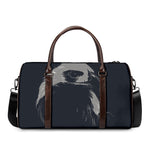 Monochrome Eagle Print Duffle Bag