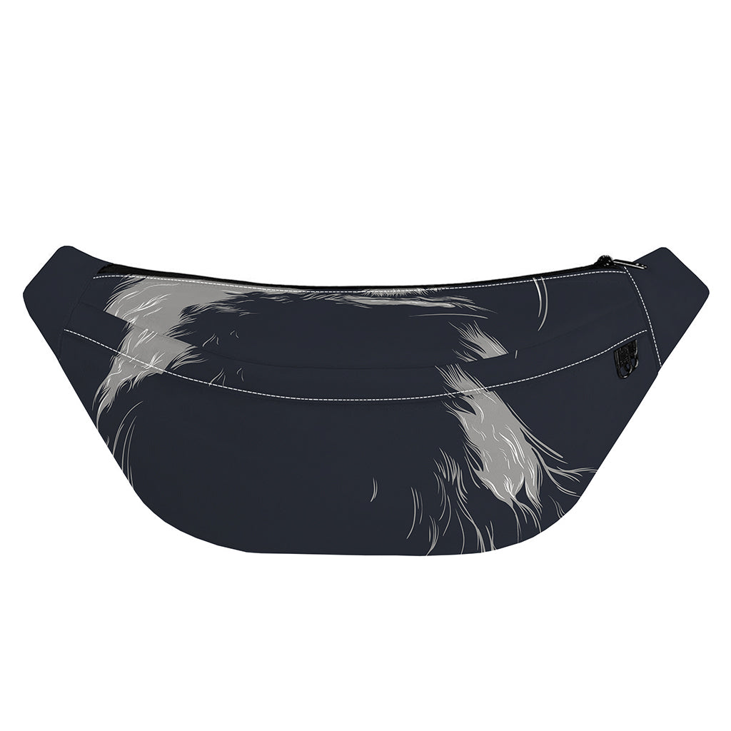 Monochrome Eagle Print Fanny Pack