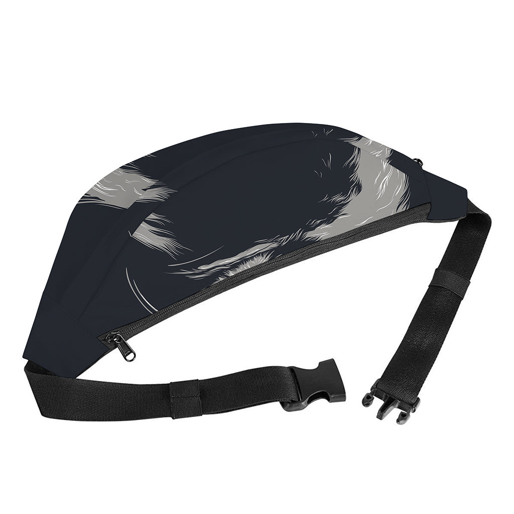 Monochrome Eagle Print Fanny Pack