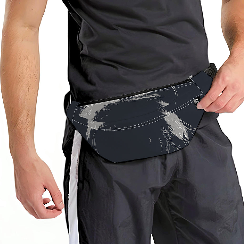 Monochrome Eagle Print Fanny Pack