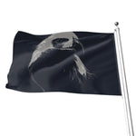Monochrome Eagle Print Flag