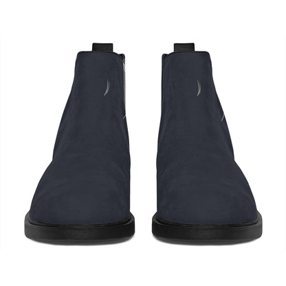 Monochrome Eagle Print Flat Ankle Boots