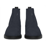 Monochrome Eagle Print Flat Ankle Boots