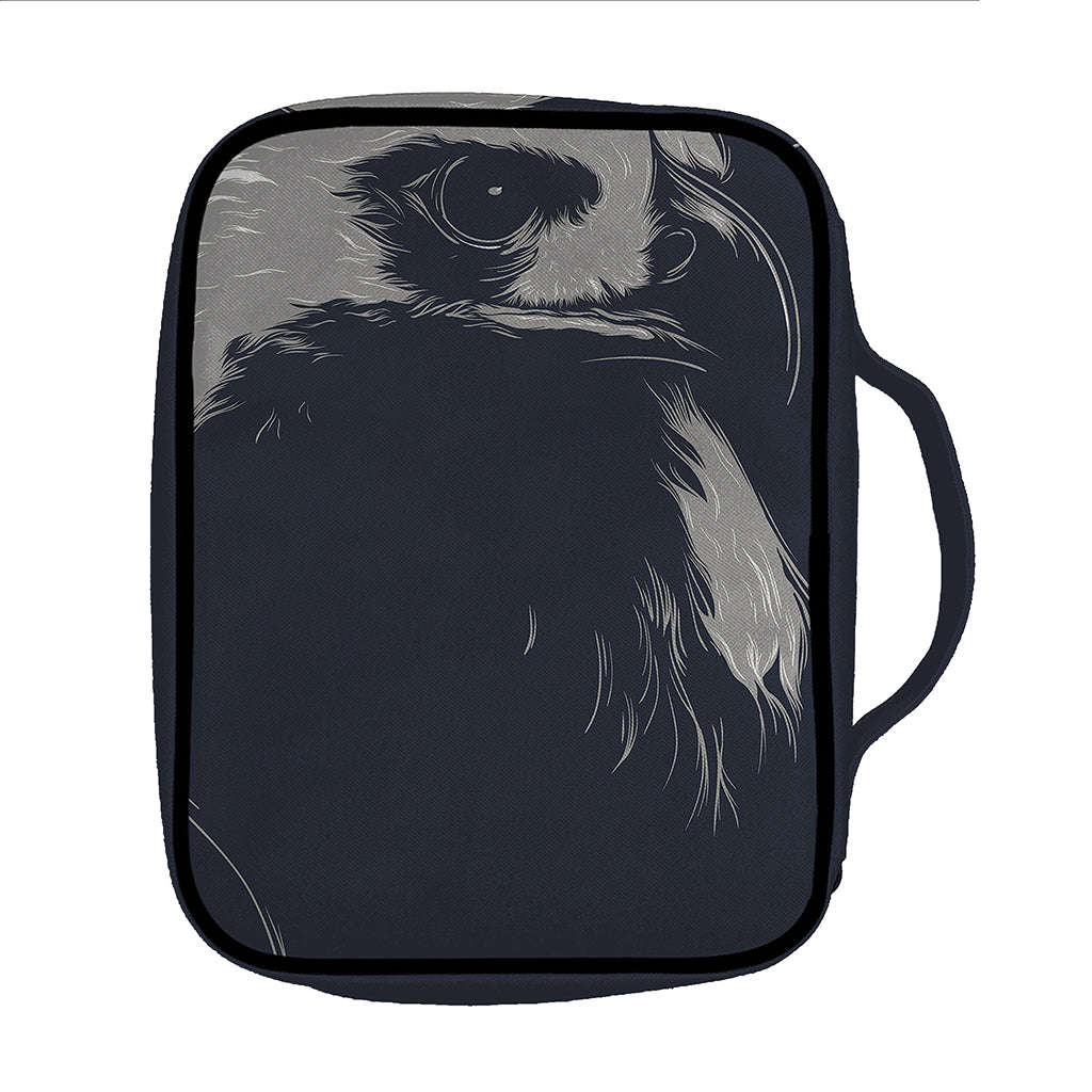 Monochrome Eagle Print Front Pocket Bible Bag