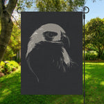 Monochrome Eagle Print Garden Flag