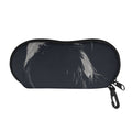 Monochrome Eagle Print Glasses Case