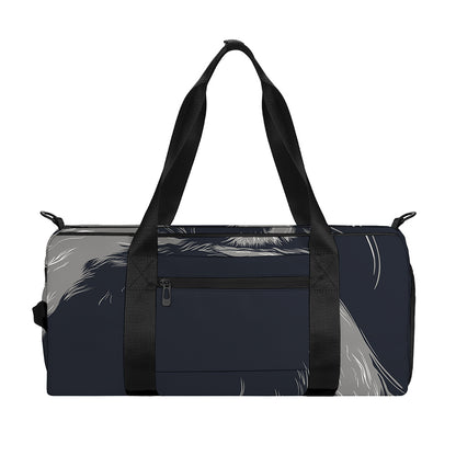 Monochrome Eagle Print Gym Bag