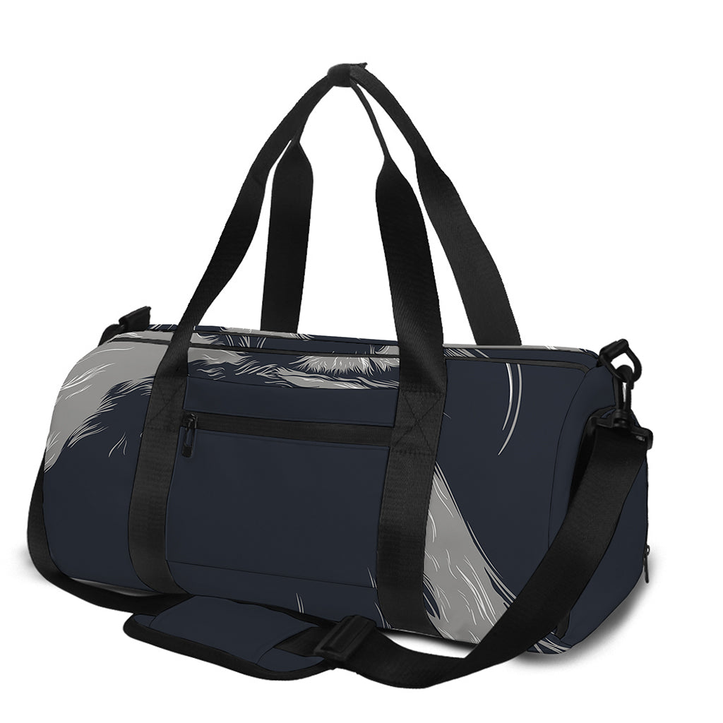 Monochrome Eagle Print Gym Bag