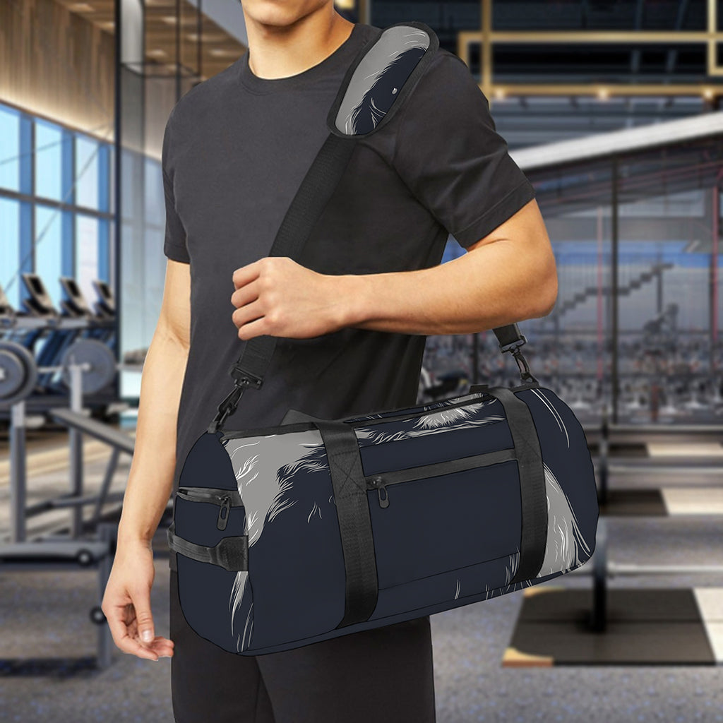 Monochrome Eagle Print Gym Bag