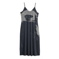 Monochrome Eagle Print Jersey Midi Cami Dress