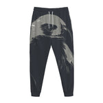 Monochrome Eagle Print Jogger Pants