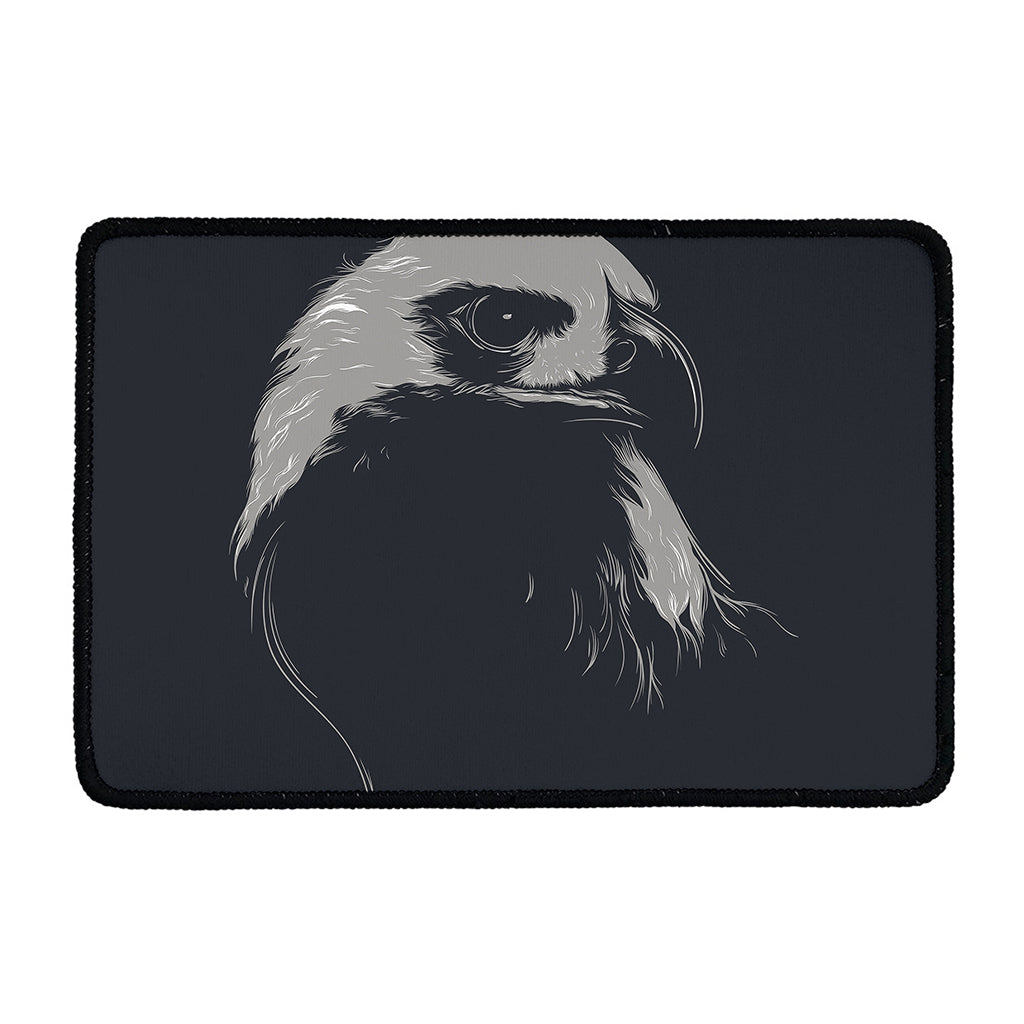 Monochrome Eagle Print Kitchen Mat