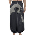 Monochrome Eagle Print Lantern Pants