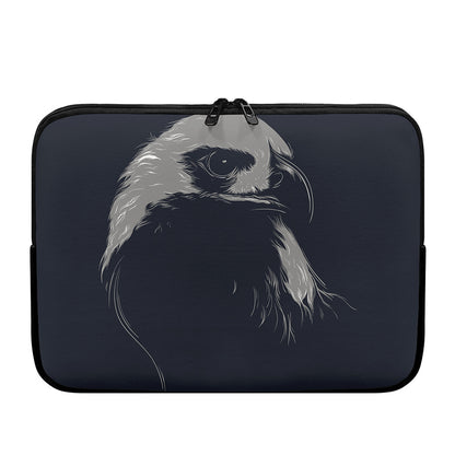 Monochrome Eagle Print Laptop Sleeve
