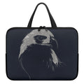 Monochrome Eagle Print Laptop Sleeve With Handle