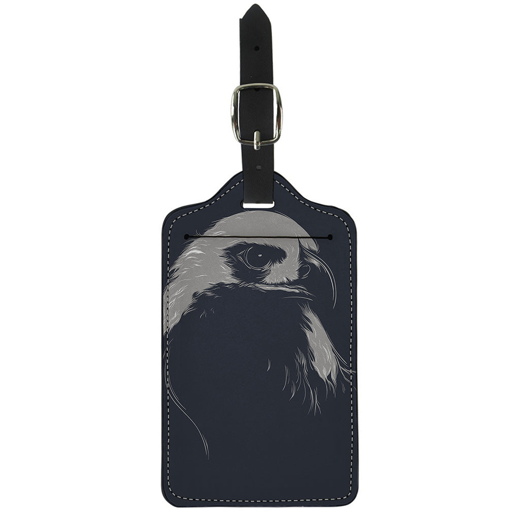 Monochrome Eagle Print Luggage Tag