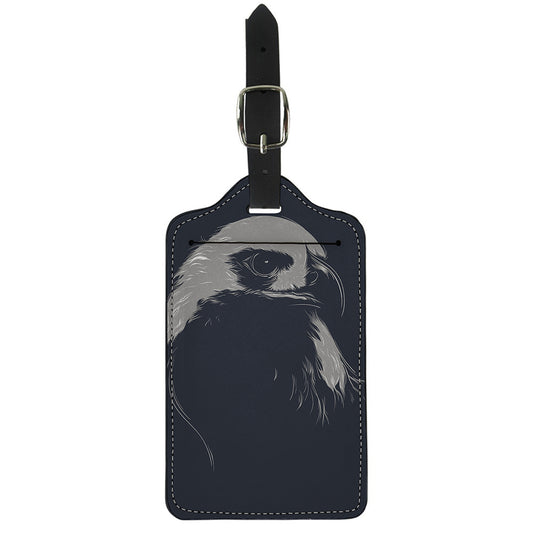 Monochrome Eagle Print Luggage Tag
