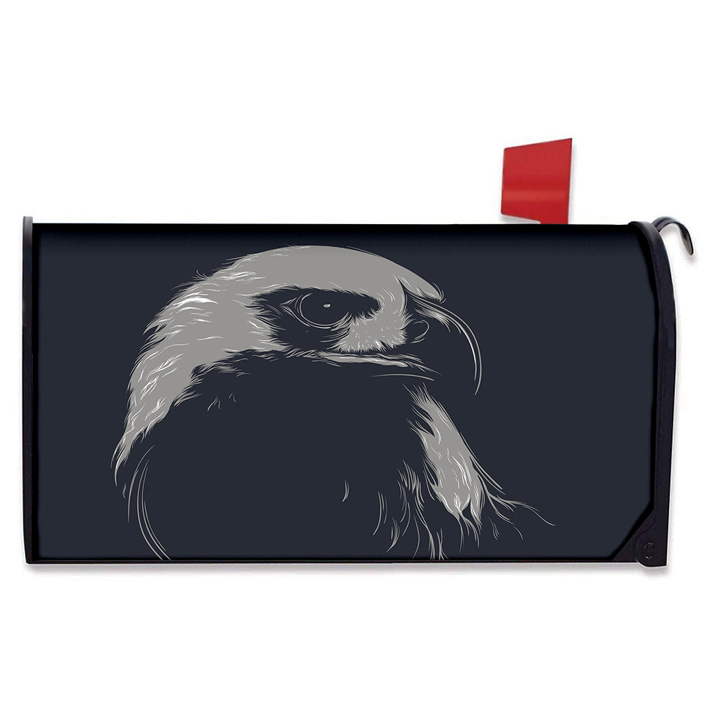 Monochrome Eagle Print Mailbox Cover