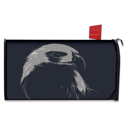 Monochrome Eagle Print Mailbox Cover