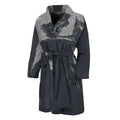Monochrome Eagle Print Men's Bathrobe