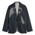 Monochrome Eagle Print Men's Blazer
