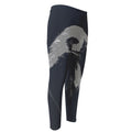 Monochrome Eagle Print Men's Compression Pants