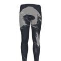 Monochrome Eagle Print Men's Leggings