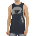 Monochrome Eagle Print Men's Muscle Tank Top