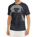 Monochrome Eagle Print Men's Short Sleeve Rash Guard