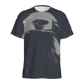 Monochrome Eagle Print Men's Athletic T-Shirt