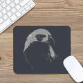 Monochrome Eagle Print Mouse Pad