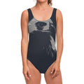 Monochrome Eagle Print One Piece Swimsuit