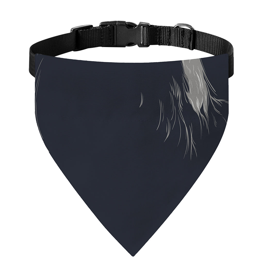 Monochrome Eagle Print Over The Collar Dog Bandana