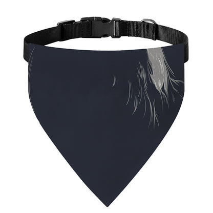 Monochrome Eagle Print Over The Collar Dog Bandana