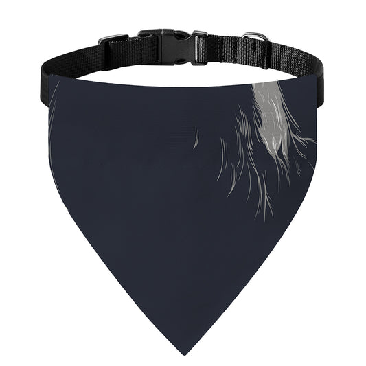 Monochrome Eagle Print Over The Collar Dog Bandana