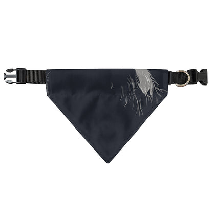 Monochrome Eagle Print Over The Collar Dog Bandana