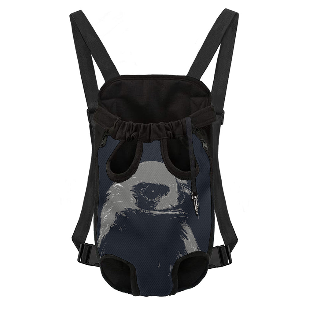 Monochrome Eagle Print Pet Carrier Backpack