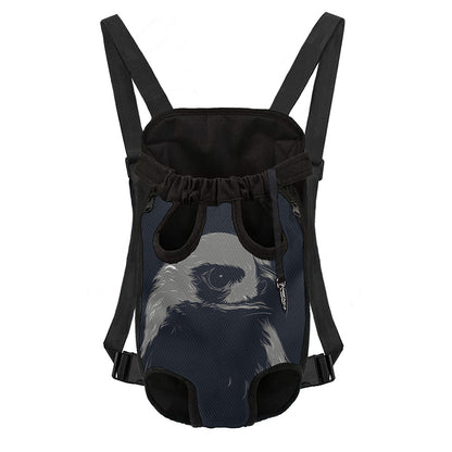 Monochrome Eagle Print Pet Carrier Backpack