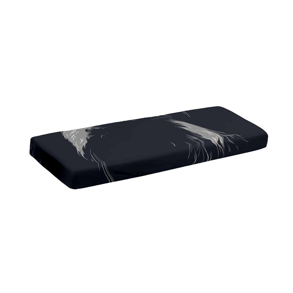 Monochrome Eagle Print Piano Keyboard Cover