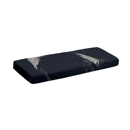 Monochrome Eagle Print Piano Keyboard Cover