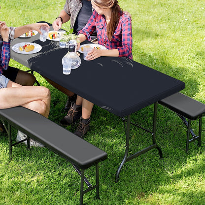 Monochrome Eagle Print Picnic Table Cover